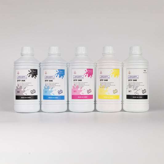 DTF White Ink – No-Sediment, Micro-Precipitation Technology, High Whiteness, 1 Liter – Prevents Clogs, Printhead Safe, for Epson & Most DTF Printers